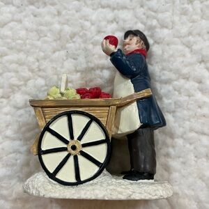 VINTAGE Apple Seller Figurine for MERVYN’S Village Square Christmas | 1997 |